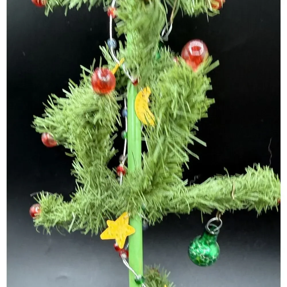 Dept 56 Krinkles Goose Feather Style Mini Ornament Display Tree Cute! 13” Tall